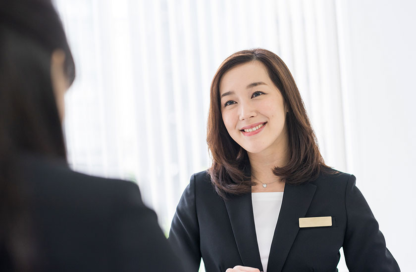 安心感のある女性相談員