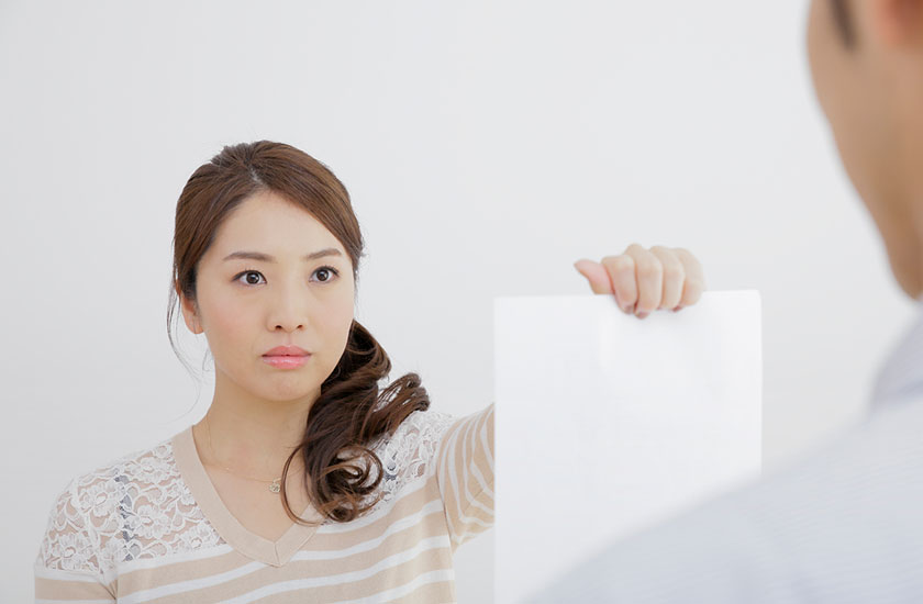 公正証書を作成した女性